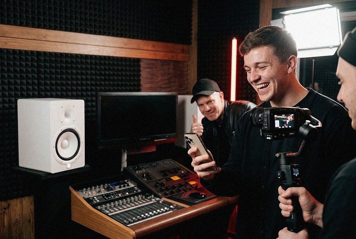 Reel-Dreh im Studio